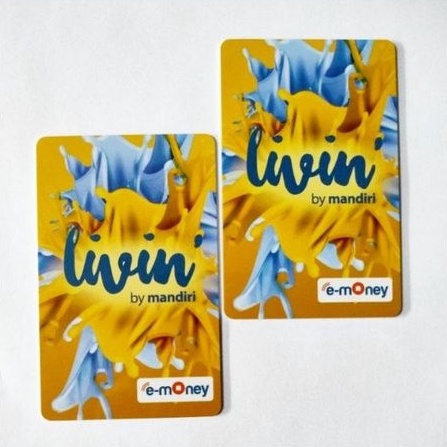 eMoney Mandiri LIVIN Yellow edition ORI /Like eTOLL Tapcash Flazz or Brizzi