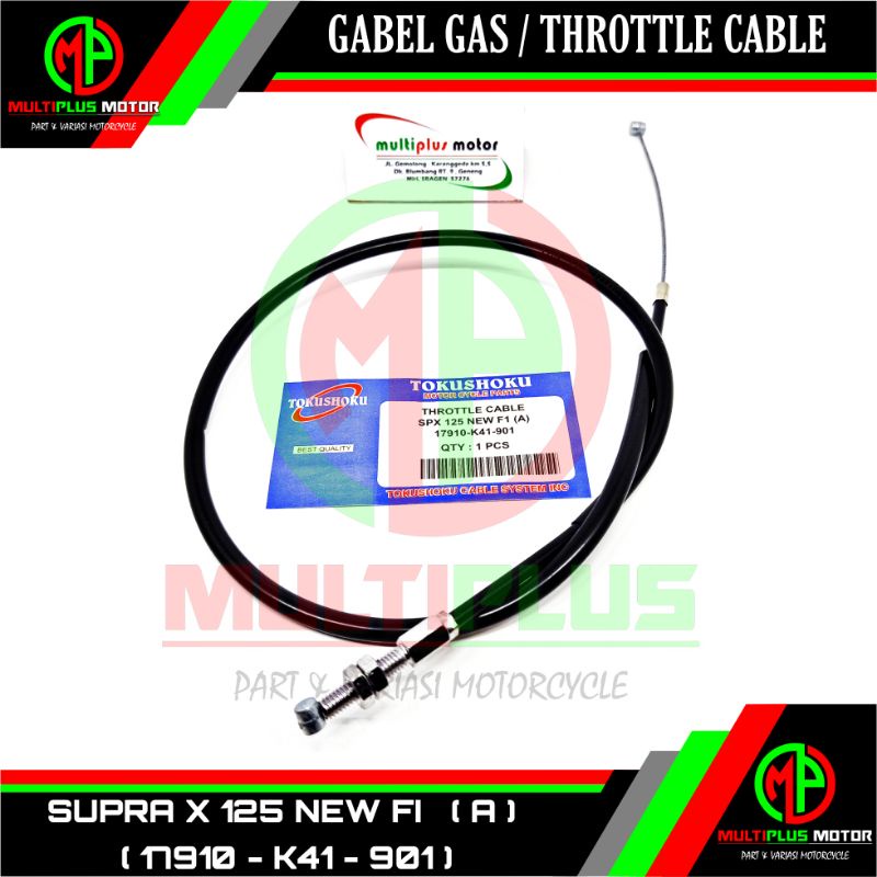 Kabel gas Tali gas Olor gas Throttle cable atas+bawah SUPRA X 125 NEW FI,SUPRA X 125 FI NEW