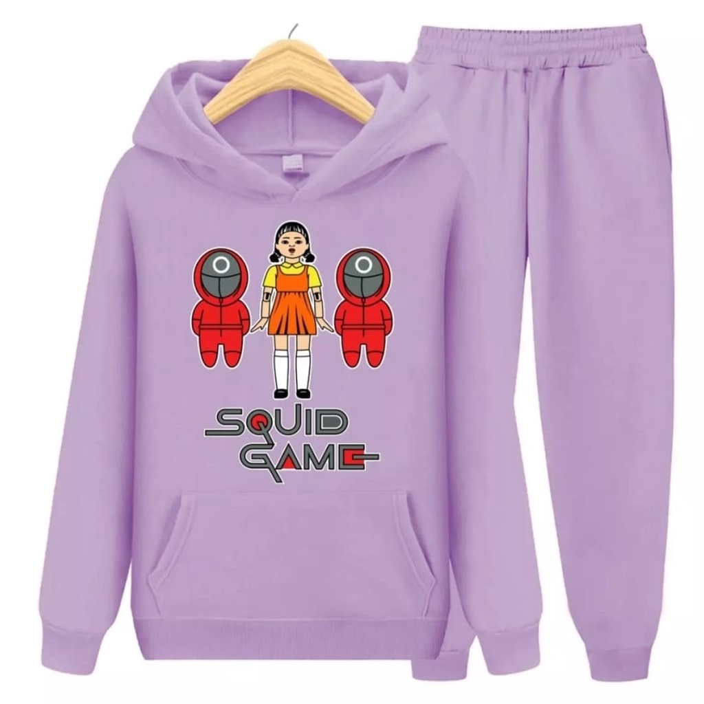 Setelan Sweater Anak + Celana Motif GAME 02 / Set Sweater Hoodie Anak Laki - Laki Perempuan Usia 3-15 Tahun