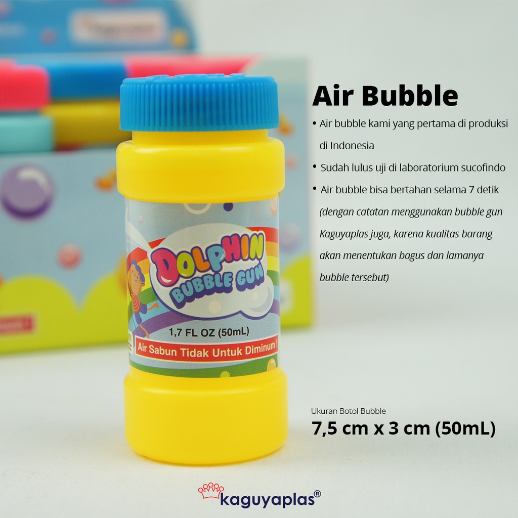 Mainan anak Isi Ulang Pistol Air / Refill Water Bubble Kaguyaplas 50ml