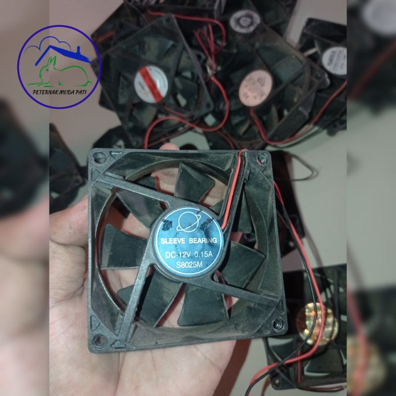 Kipas DC 12 volt (kipas bekas PC)