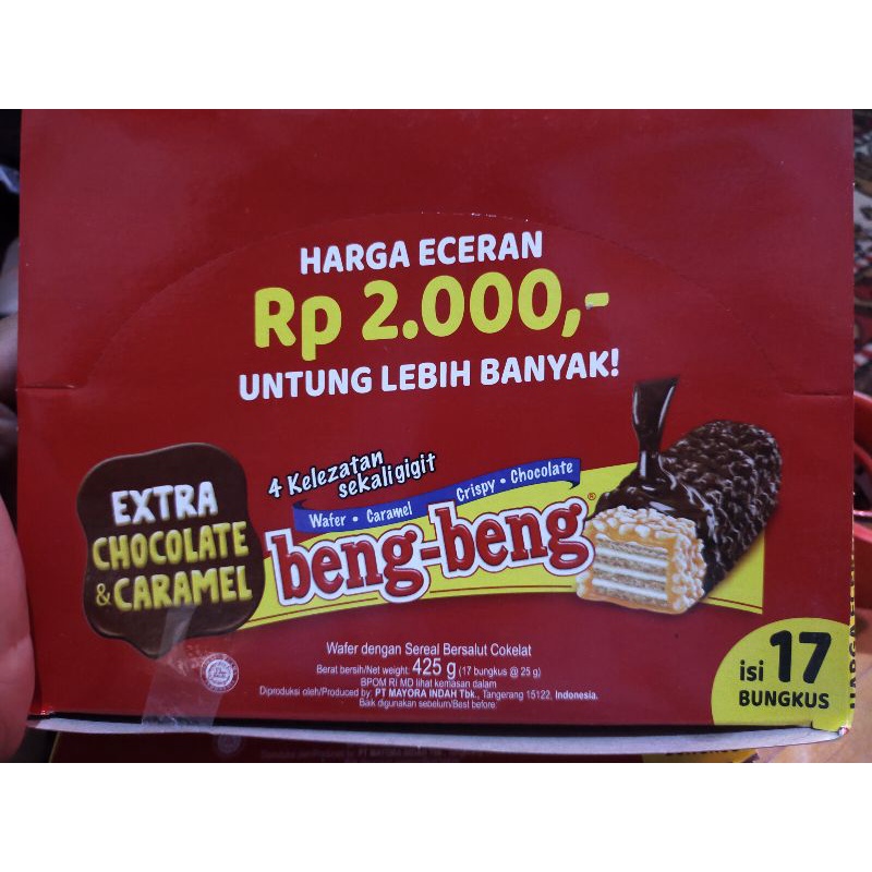 

BENG BENG wafer coklat caramel (17 x 25 gr)