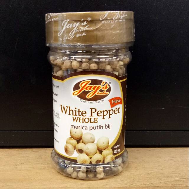 

JAYS WHITE PEPPER WHOLE | LADA PUTIH BULAT UTUH 80GR