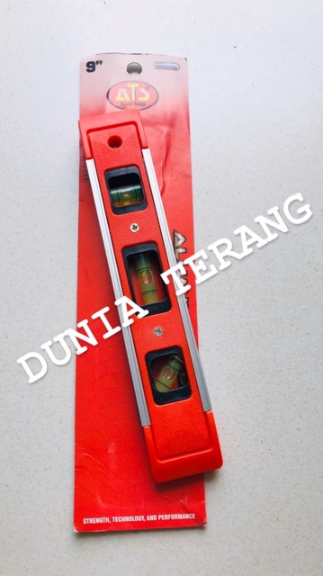 Waterpas Torpedo ATS 9 in PVC Aluminium Magnet / Water Pas 9inci / Waterpass Spirit Level 9&quot;