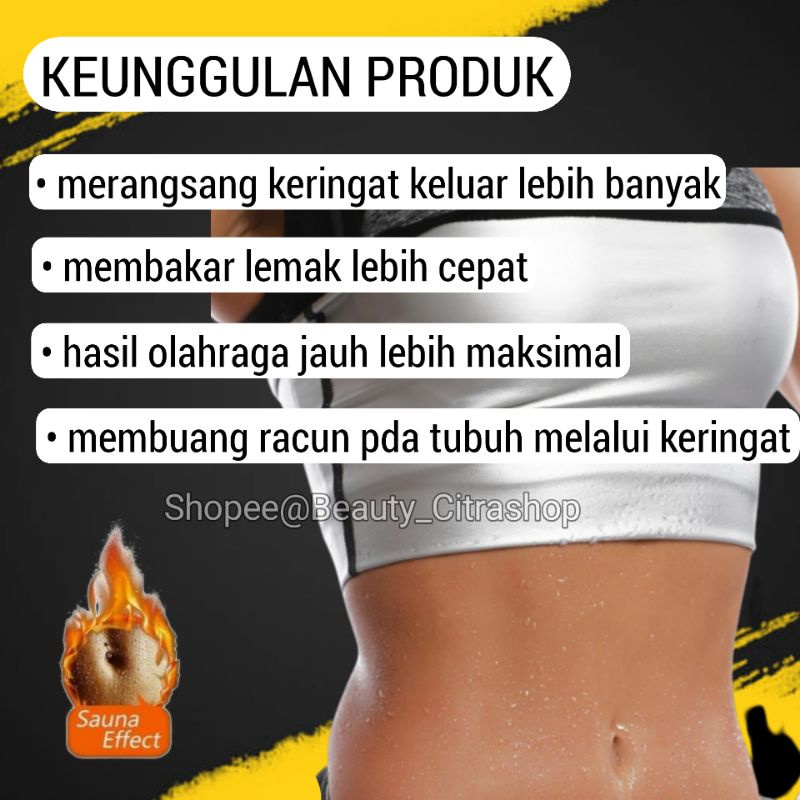 KORSET BAJU PELANGSING BADAN SAUNA PEMBAKAR LEMAK AMPUH [100%PRODUK IMPORT]