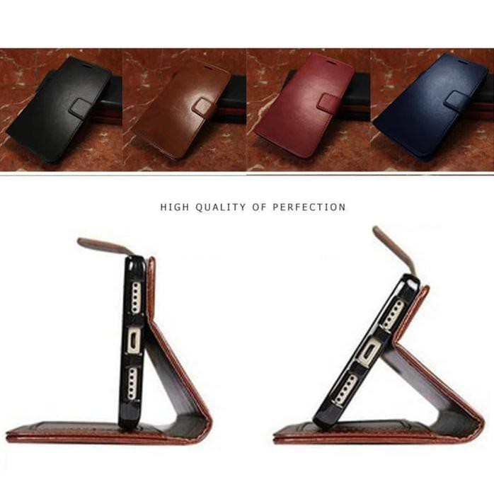 PUTRI SAMSUNG GALAXY J700 J7 2015 FLIP WALLET KULIT LEATHER COVER CASE KARTU