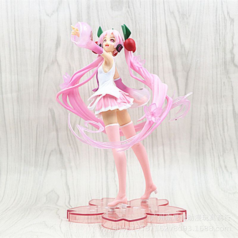 Hatsune Miku Cartoon Virtual Singer Manga Statue Figurines Collectible Model Toy