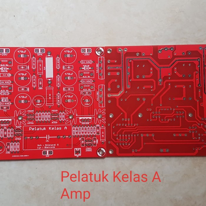 PCB Pelatuk Class A Amp Dauble layer