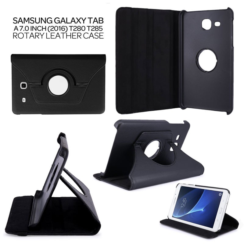 FLIP COVER SARUNG TAB A (2016) 7.0 - CASING ROTARY CASE SAMSUNG TAB T285 T280