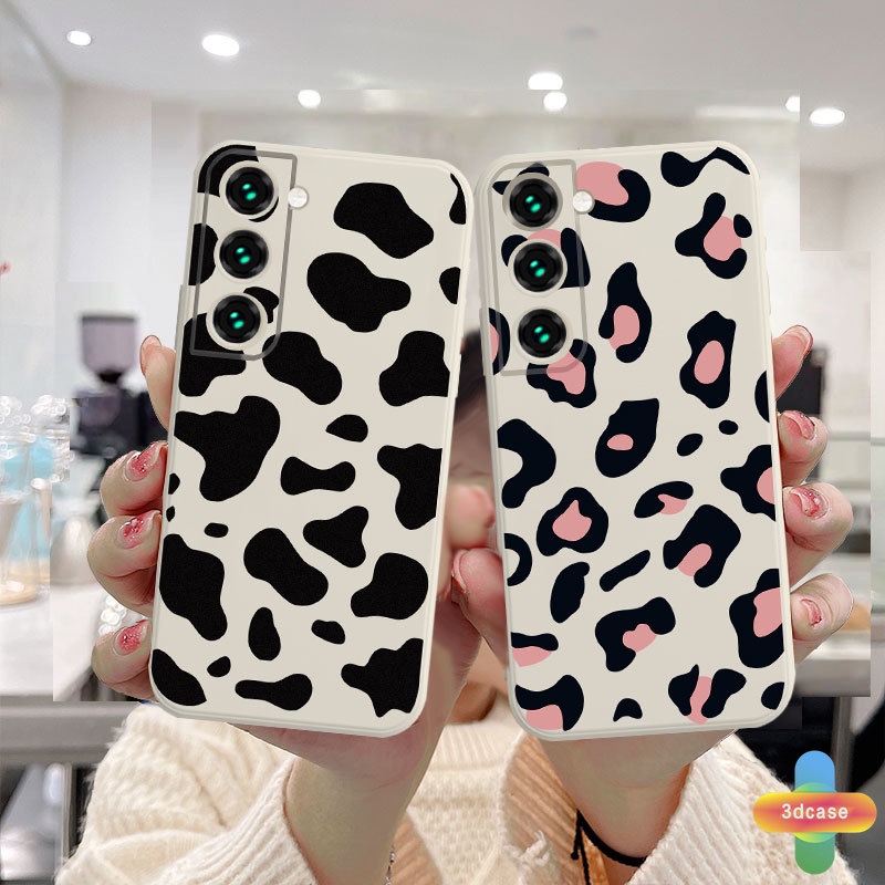 Casing Soft Case Samsung A32 A52 A12 A51 A13 A13LITE A23 A10S A50 A20S J2 J7 Prime A02S A03 A20 A72 A50S A10 A30S A52S A30 M12 M10 M01S A54 A15 A16 A9 A5 Y12 Y20 A12 Fashion Leopard Print Camera Lens Protection Case