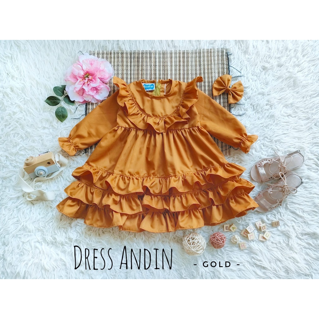 Dress Andin Anak Unik/Gaun Pesta Anak/Dress Anak