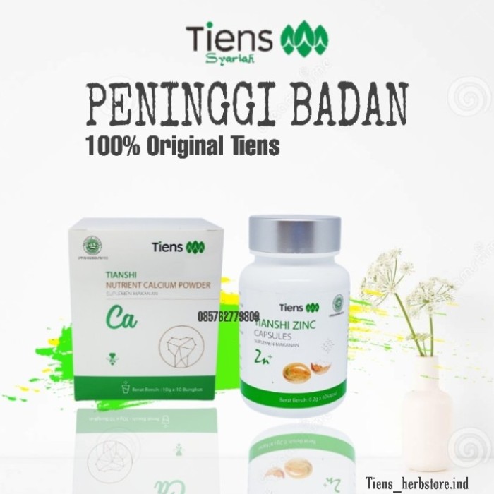 

Susu penambah tinggi badan | peninggi badan tiens | 1 calcium | 1 Zinc