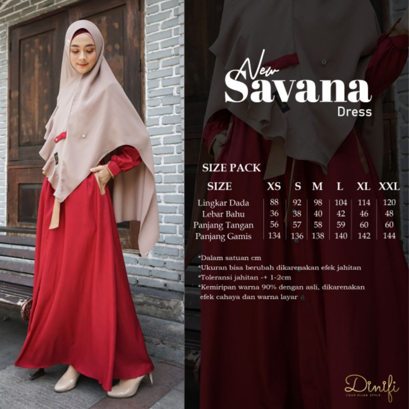 Mouza - New Savana Dress by Dinifi / Dress Syar'i / Dress kondangan / Gamis Syar'i