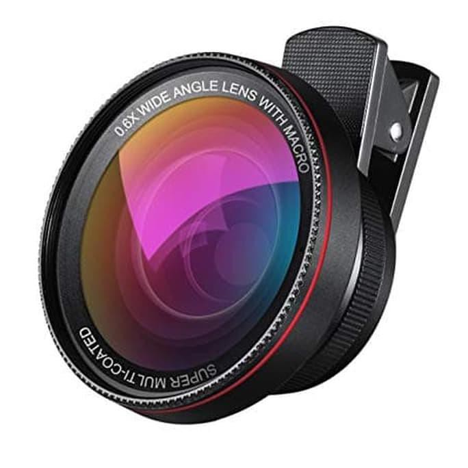 Smartphone 0.6x Lensa Super Wide Angle HD Micro with Glass Lens