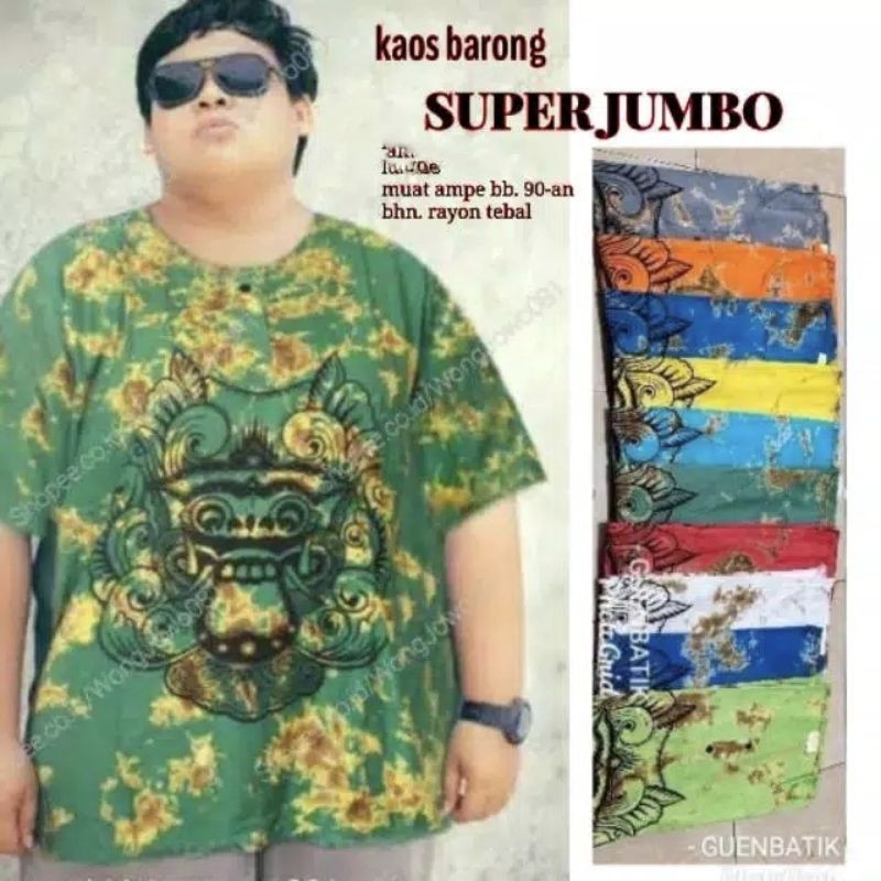 KAOS BARONG SUPER JUMBO BEST SELLER  BAJU BALI MURAH