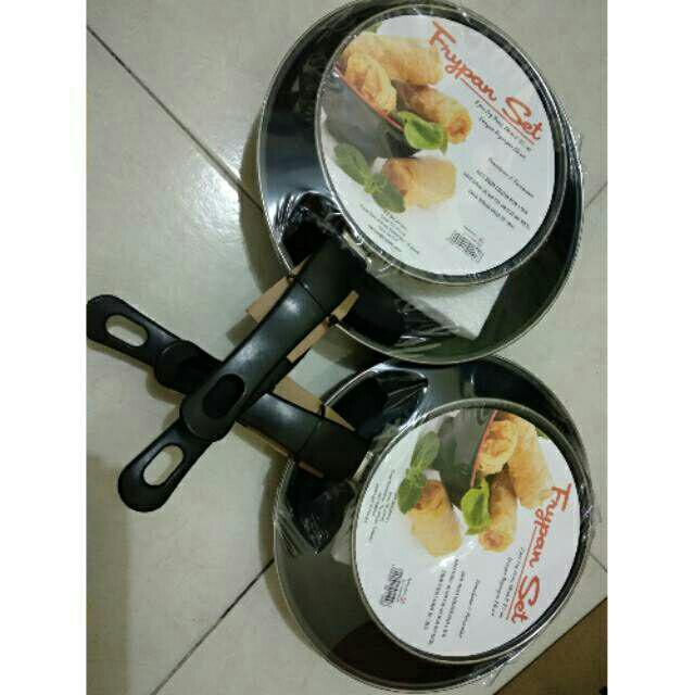 Frypan Nisuka Pastela Set Maspion Fry Pan Teflon Wajan Penggorengan 18 23 Cm 18cm 23cm