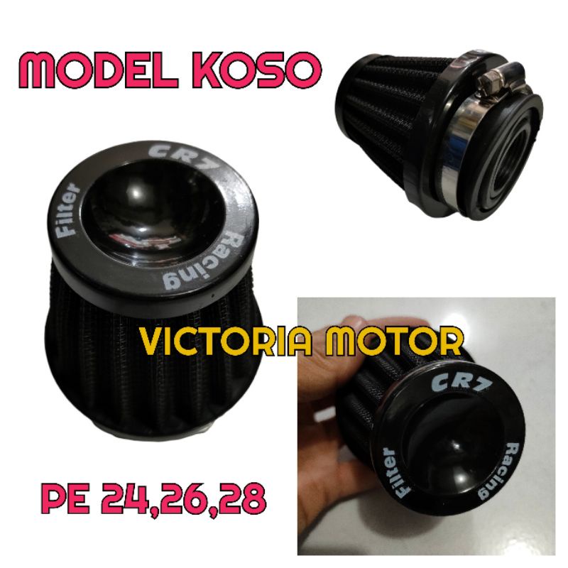 Saringan filter udara CR7 Model Koso Pe 24,26,28 Universal karburator