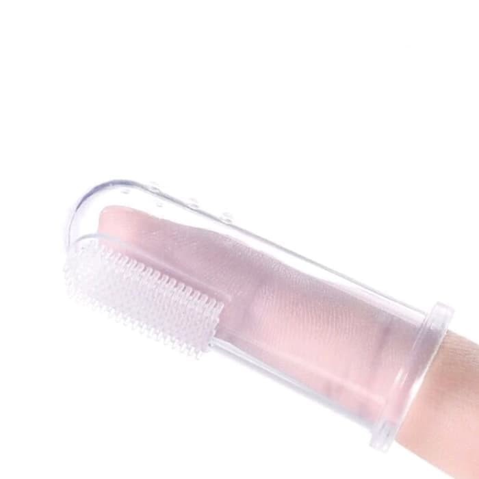 [Eike] - Sikat Gigi Jari Bayi Bahan Silikon Lembut /  Tooth Tongue Finger Brush Non Packing/  Pembersih Gigi Bayi / Sikat Gigi Silikon