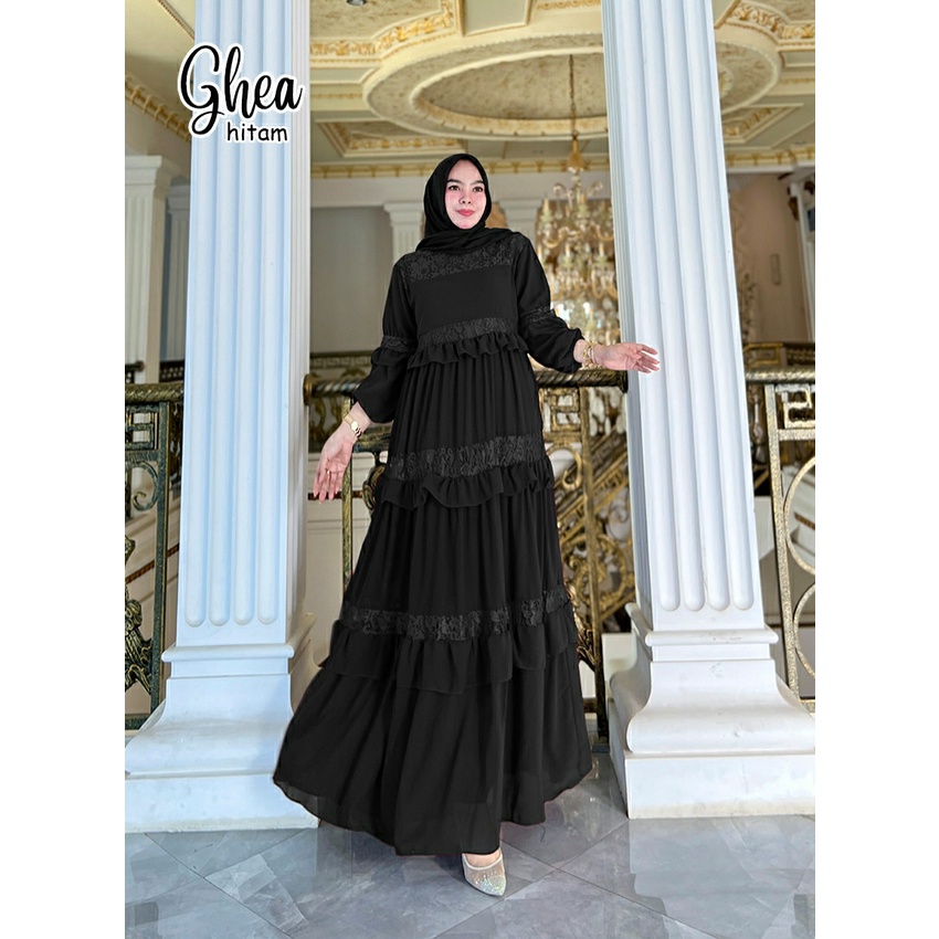 GAMIS PESTA KONDANGAN GHEA DRESS BRUKAT