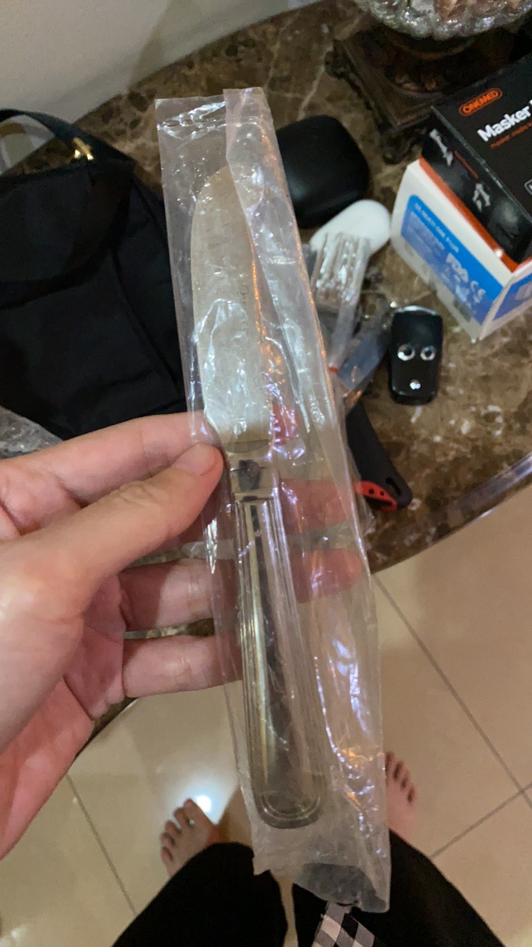 Pisau Mentega Pisau Selai Besar Stainless Butter Knife Hotel Standard Super Tebal Qtessence