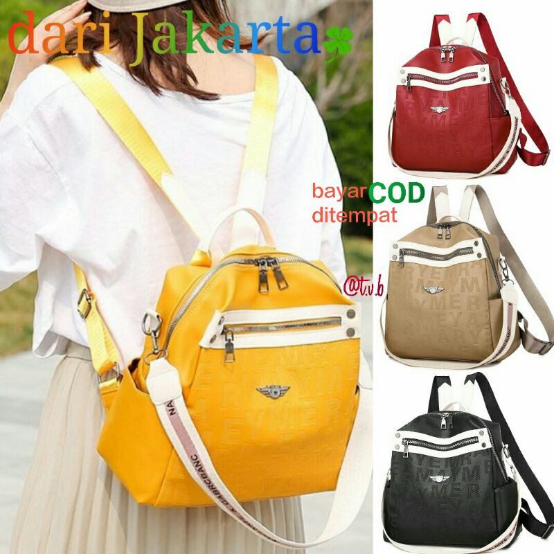 Tas Ransel modis Wanita Kerja Sekolah Kantor Branded Import Batam T34539