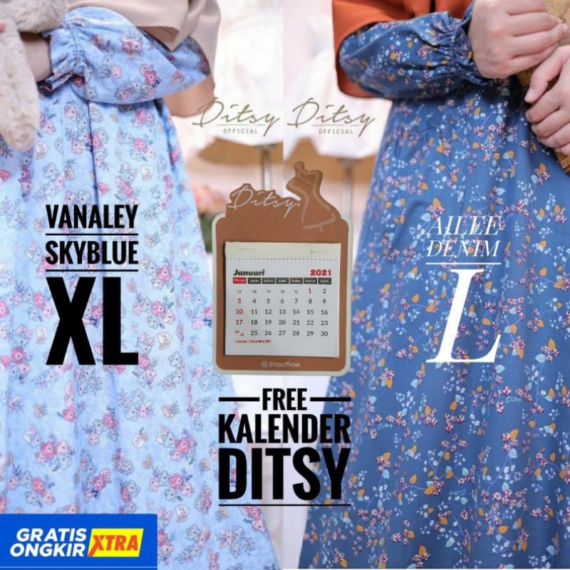 VANALEY SKYBLUE Ditsy Nightgown Februari 2021