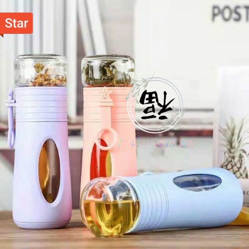 Botol minum murah botol teh botol ada saringan botol ada saringan botol kaca botol tahan panas