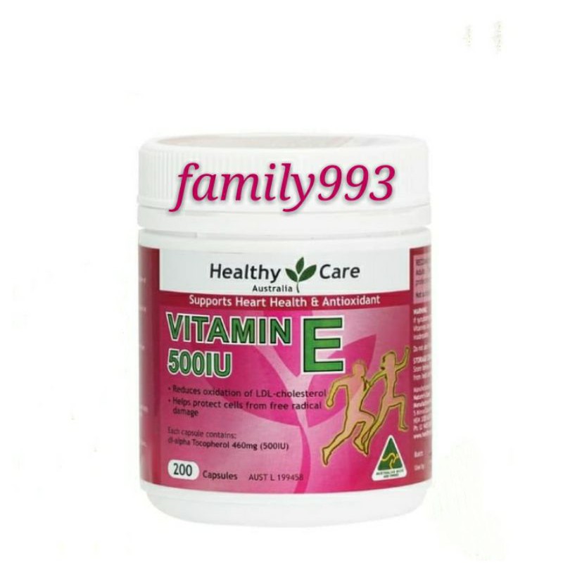Healthy Care Vitamin E 500IU 200 kapsul Healty care Vitamin El