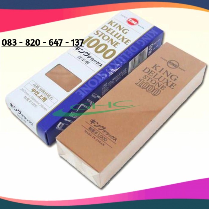 DLN | Batu Asah King Grit 1000 Japan Batu pengasah pisau golok