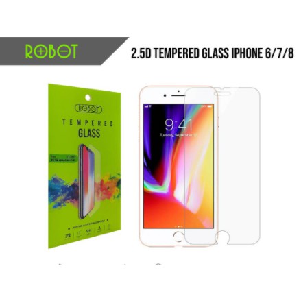 ROBOT Tempered Glass Screen Guard Murah iPhone 6 7 8