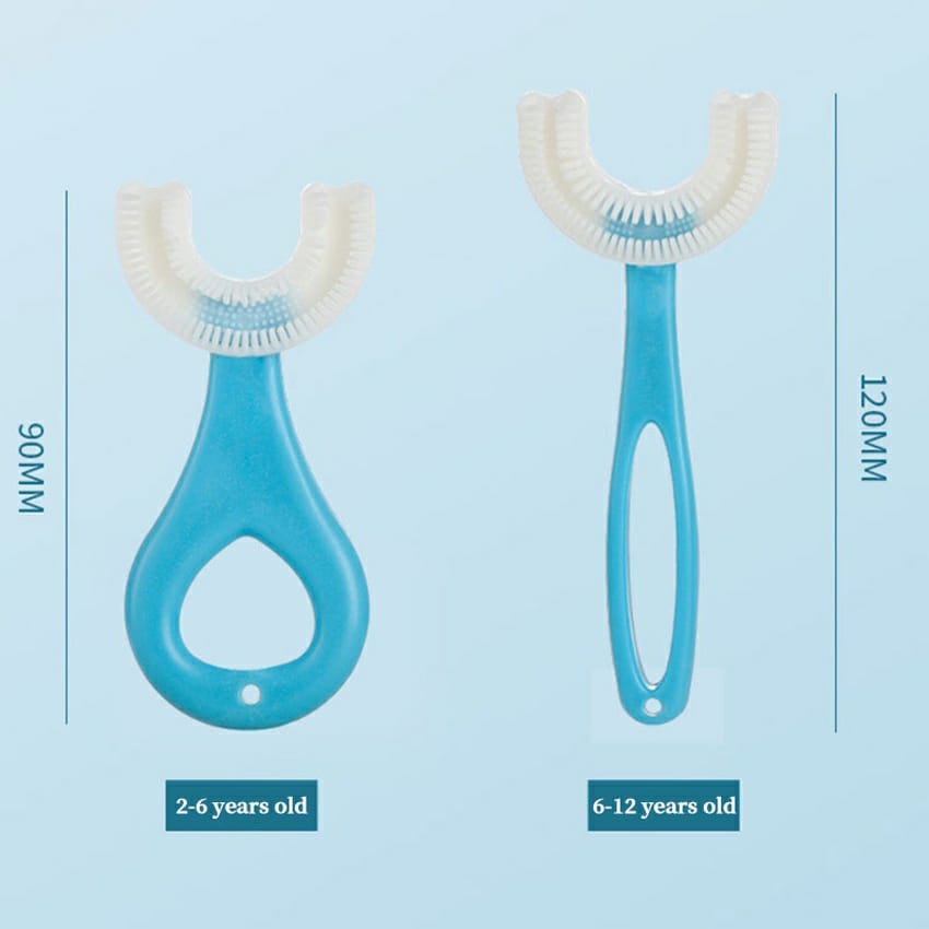 [ TERLARIS ] Sikat gigi betuk u anak Bahan silikon / Training Toothbrush / Pasta gigi anak / odol anak anak
