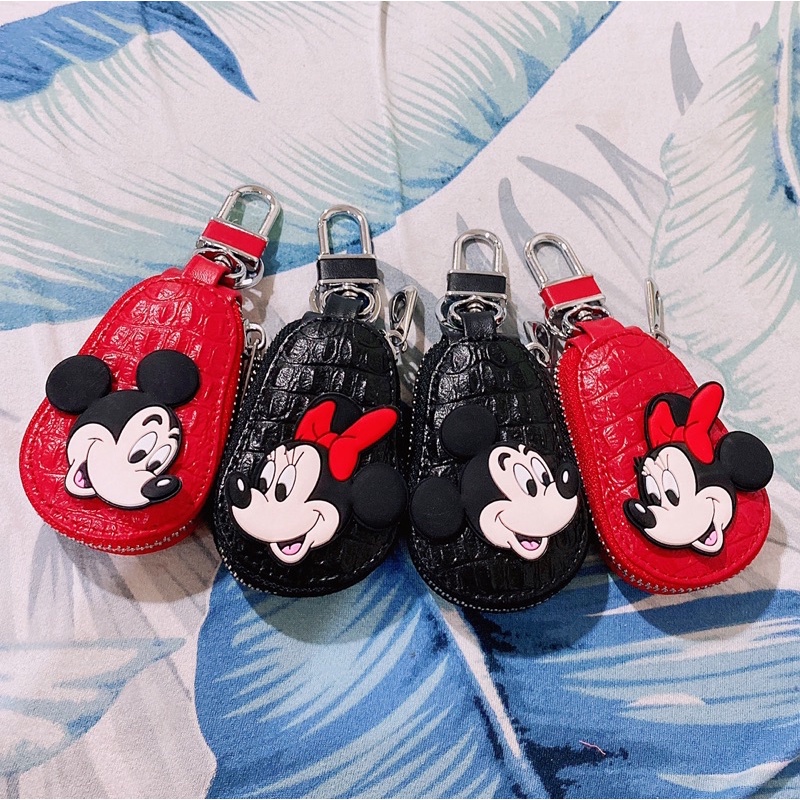 DOMPET IMPOR // Gantungan kunci mobil motor mickey mouse minnie mouse