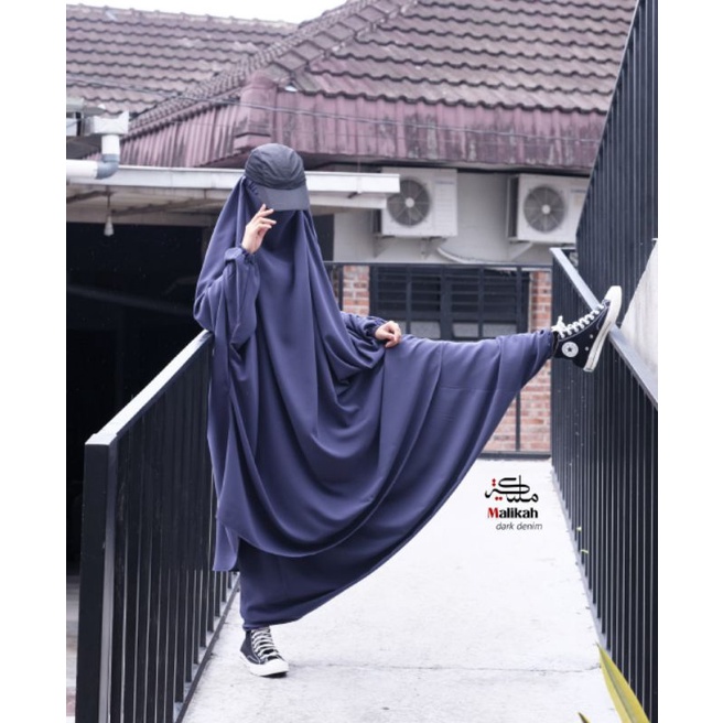 FRENCH KHIMAR SET SIRWAL BASIC BY ABAYA MALIKAH