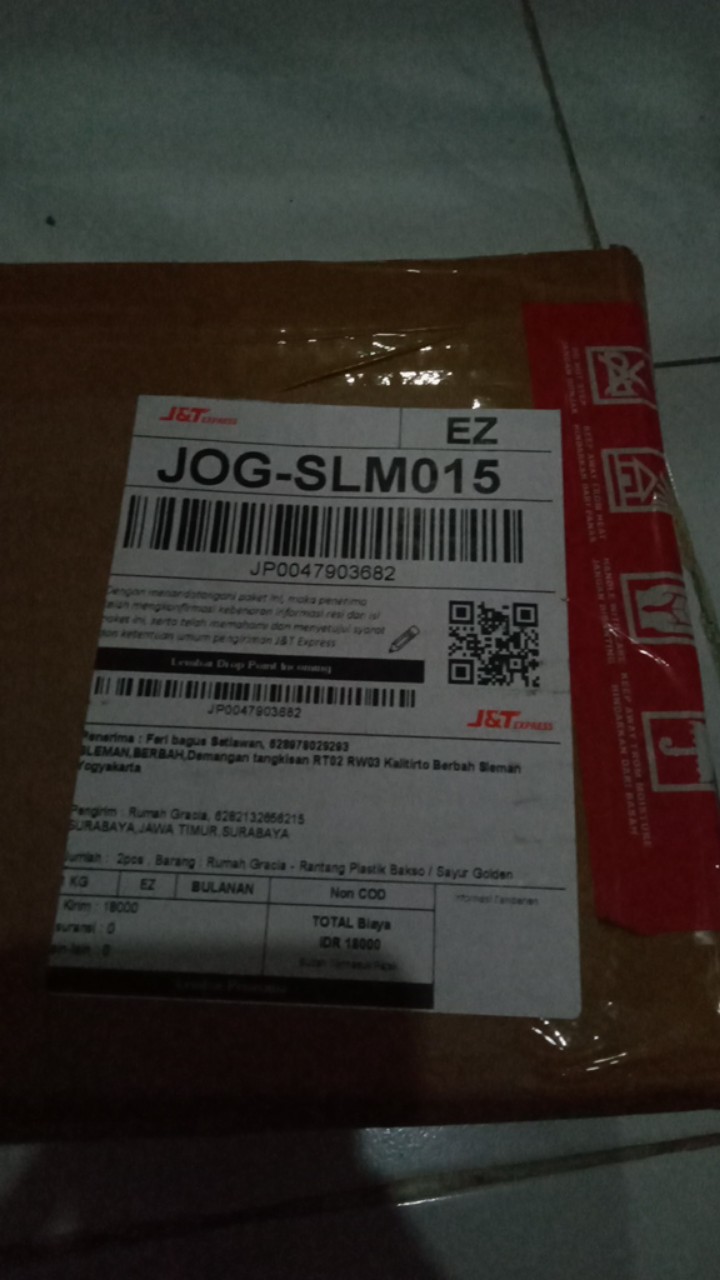 Rumah Gracia - Rantang Plastik Bakso / Sayur Golden Sunkist