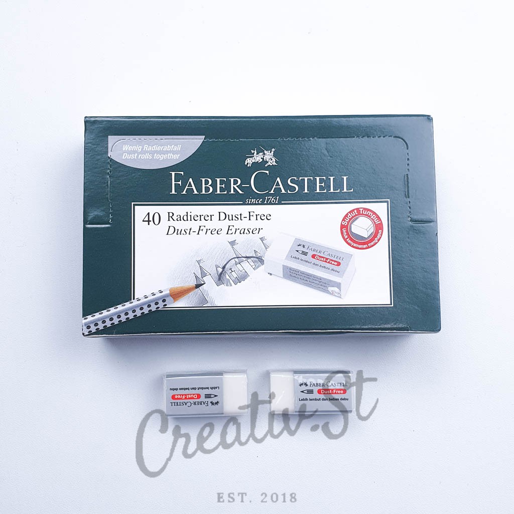 

FABER CASTELL Penghapus Kecil B40 Putih Dust Free