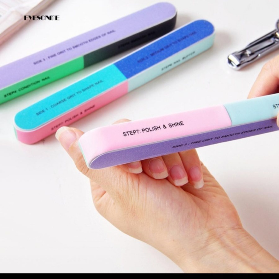 Kikir kuku nail buffer amplas penghalus perawatan pedicure pedikur set