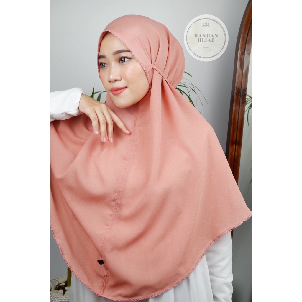 𝗛𝗮𝗻𝗵𝗮𝗻 𝗛𝗶𝗷𝗮𝗯 - Daily Bergo Picot Syari/Jumbo/XL (Hijab Instan Diamond)