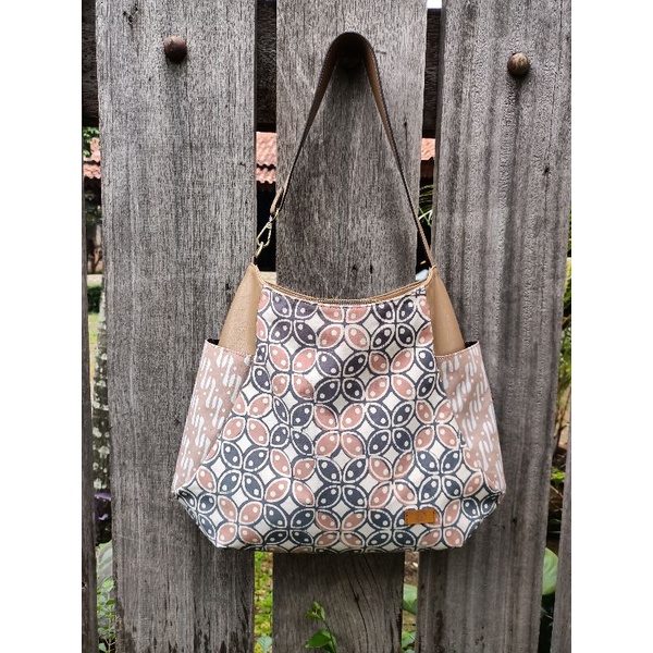 tas cangklong batik Kawung kombinasi parang