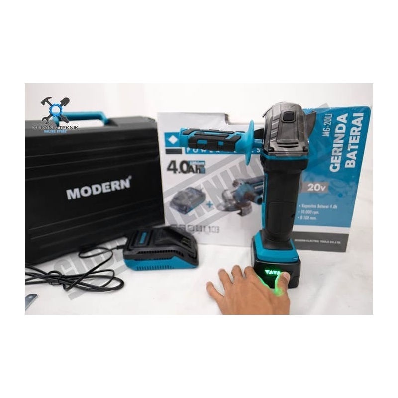 Murah MODERN MG20-Li Gerinda Baterai Cordless - Angle Grinder