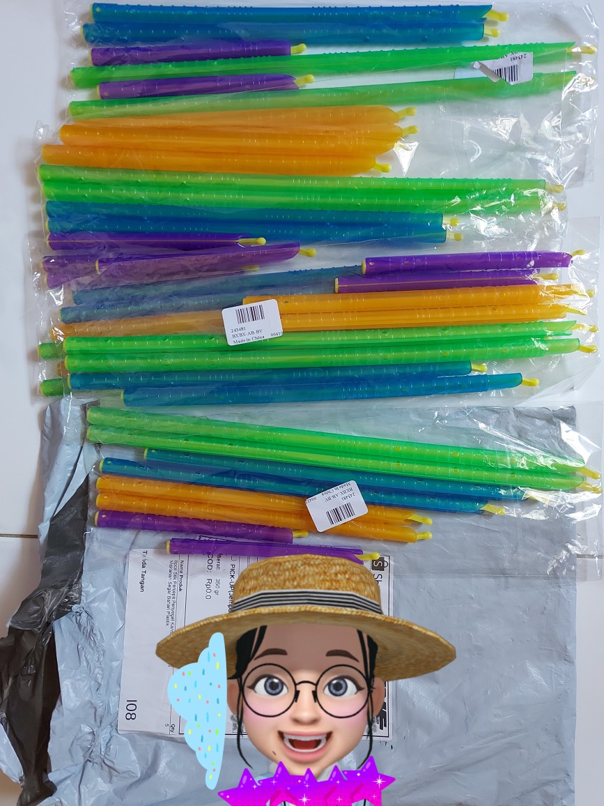 8pcs Stik Penjepit Penyegel Kantong Makanan Segar Bahan Plastik