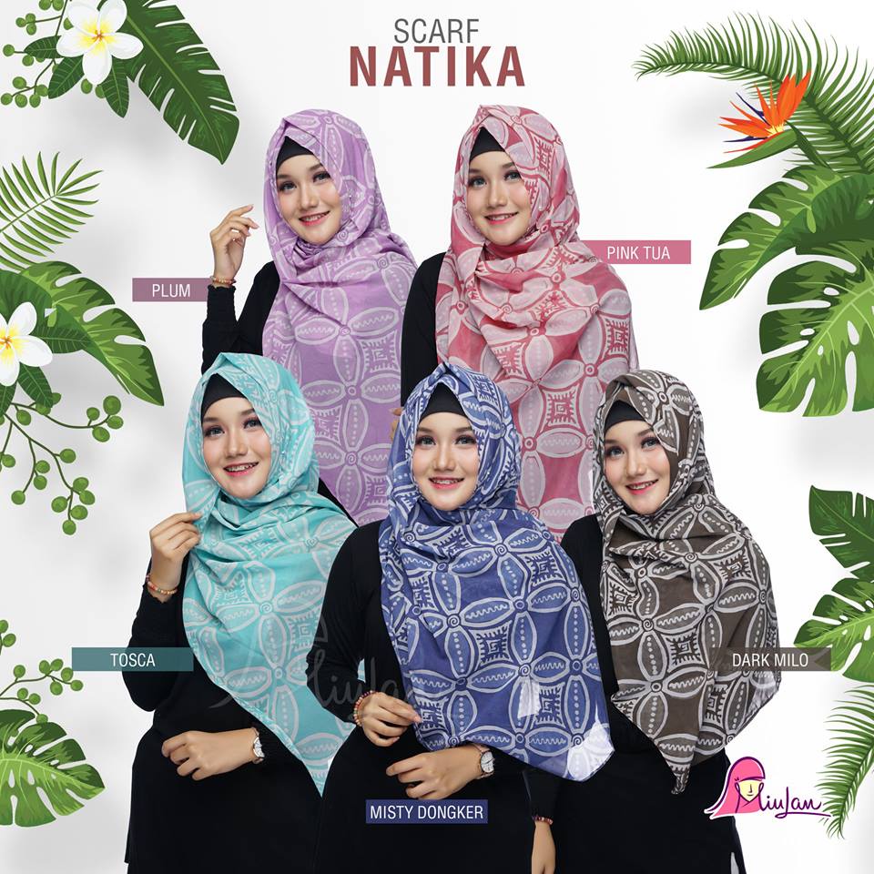 Pashmina Natika Miulan / Pashmina Batik / Pashmina Cerutti / Pashmina Motif / Pashmina Kondangan / M