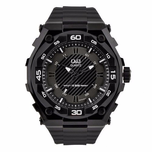 Q&Q QQ Analog Jam Tangan Pria Hitam GW79J001Y Original