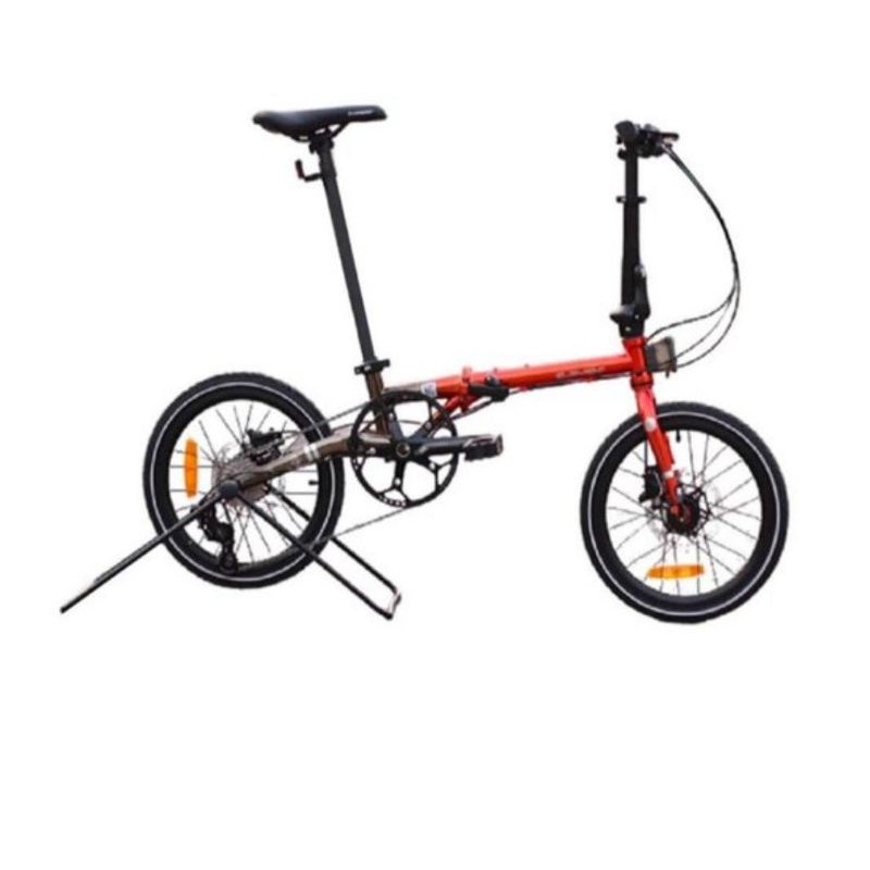 Neww Sepeda Lipat Element Troy Chromoly Orange Black