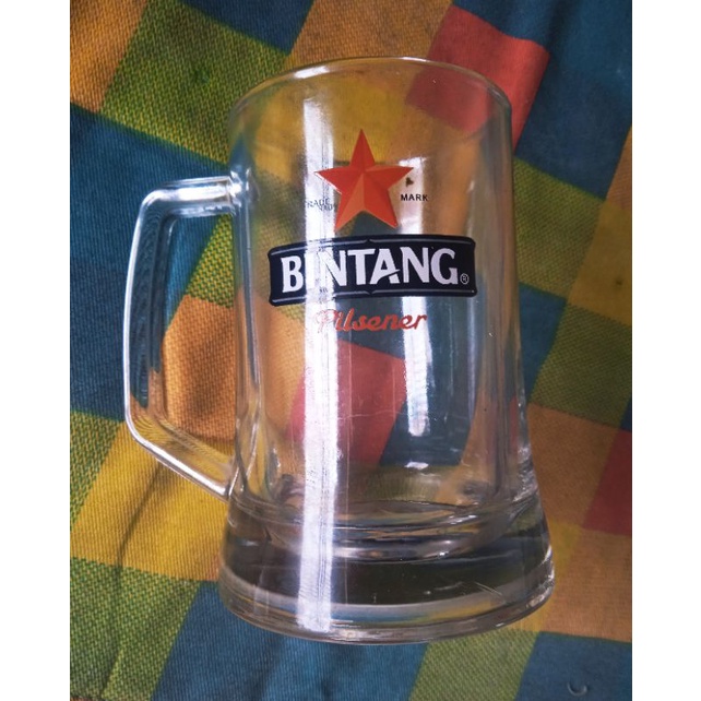 gelas kaca bintang pilsener