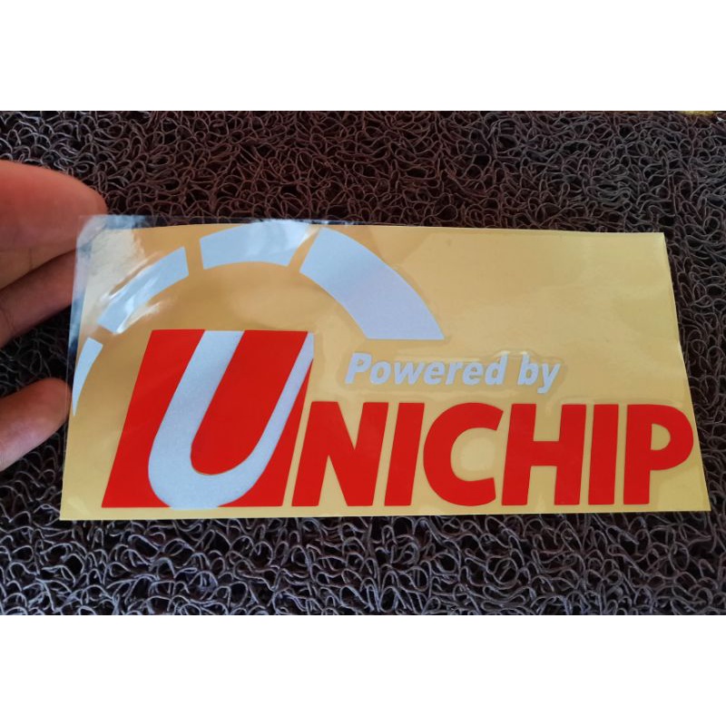 stiker mobil unichip