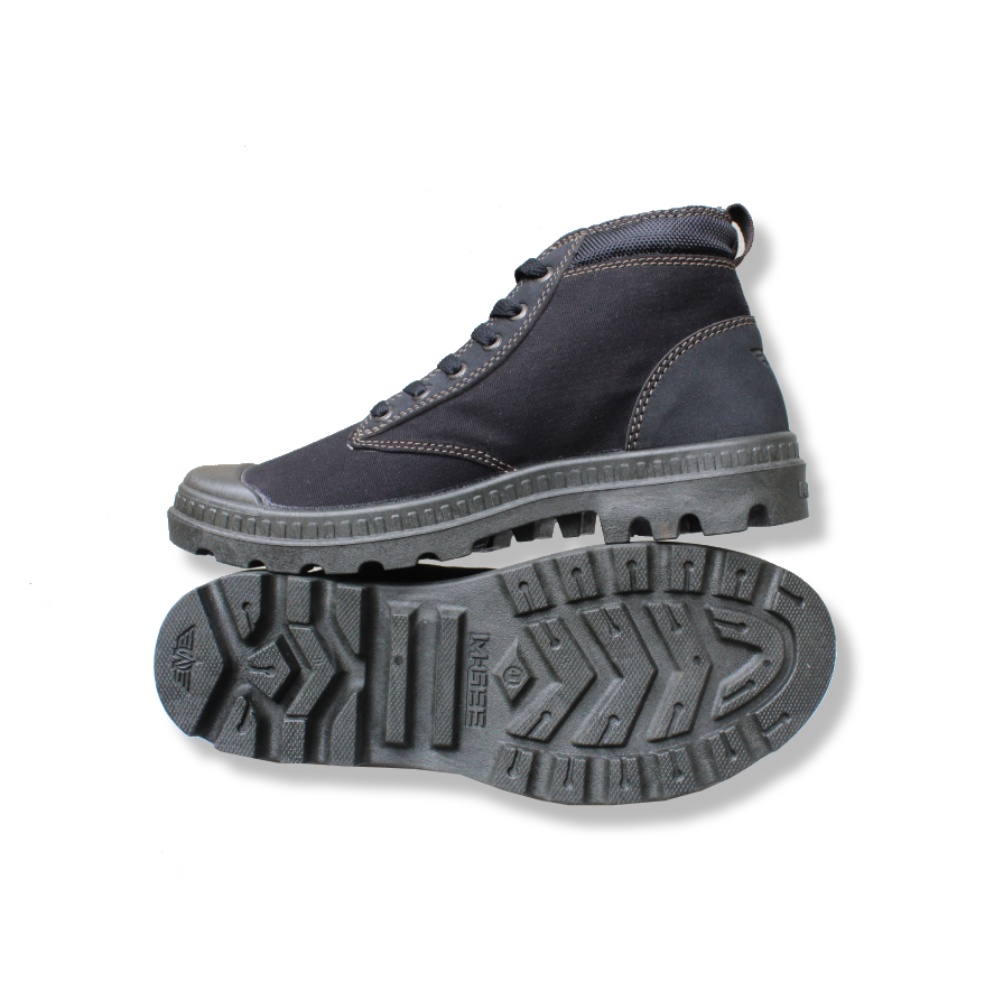M.Gee Sepatu Pria Tali Boots Spatu Mgee Original MG-SQUAD Black