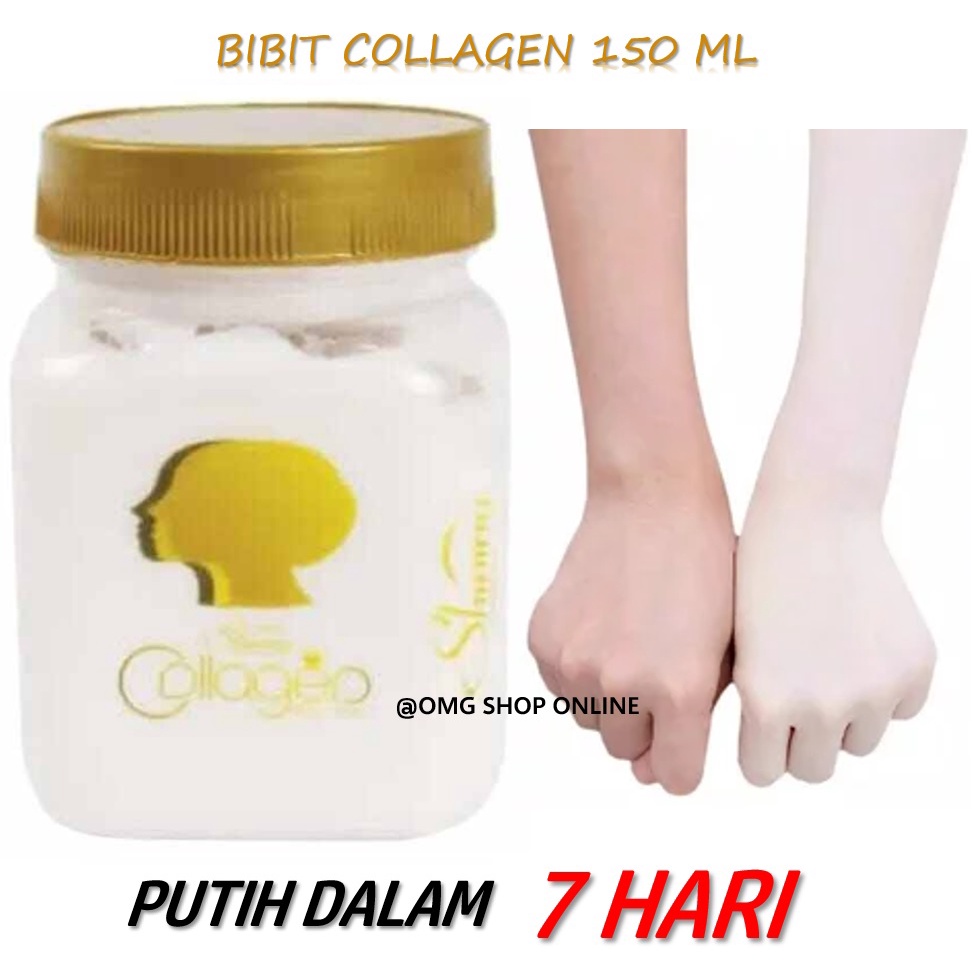 AMPUH Pemutih Kulit Bibit Collagen Pemutih Badan ORI 150 ml / Bitcol Putih Bibit Collagen ORIGINAL Asli Body Lotion Body Cream / Bibit Pemutih Tubuh Pemutih Badan Cepat Permanen / Whitening Cream Whitening Lotion Hand Body by Mecca Anugrah SH Cosmetics