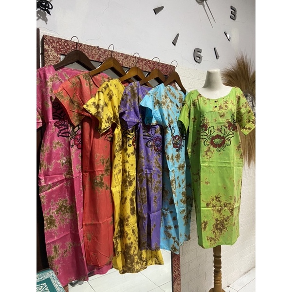 DASTER RAYON BUSUI MOTIF TIEDYE BALI SIZE STANDAR LD 105CM BAJU TIDUR WANITA KEKINIAN