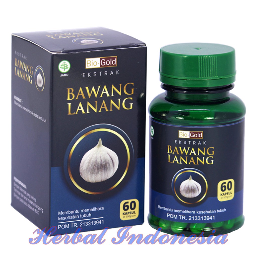 Ekstrak Bawang Lanang BIO GOLD | Kapsul Garlic Tunggal 60 kapsul