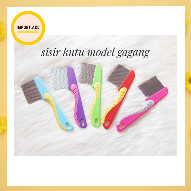 Sisir Kutu ModelGagang / Sisir Kutu Besi Serit Gagang - Random [import]